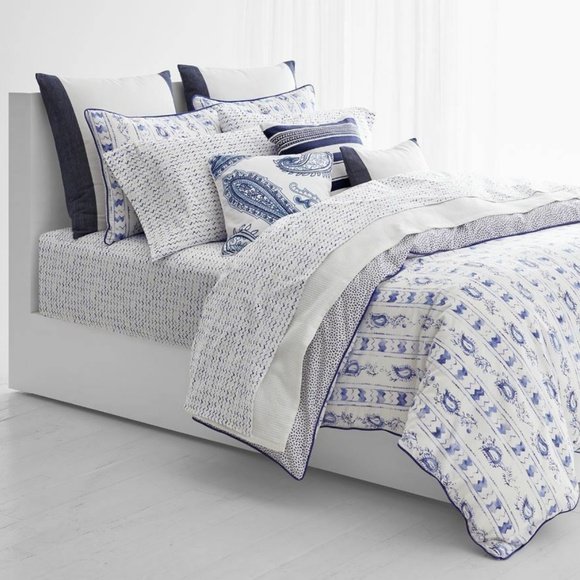 Ralph Lauren Other - Ralph Lauren Porcelain Paisley King Duvet Set
